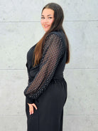 Body plus size z ozdobnymi rękawami – elegancja i styl XXL Stylowa XL Stylowa XL