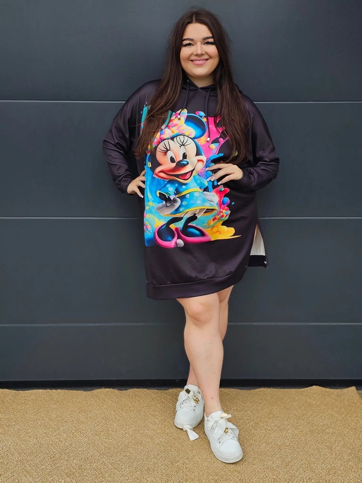 Damska bluza oversize z nadrukiem Stylowa XL