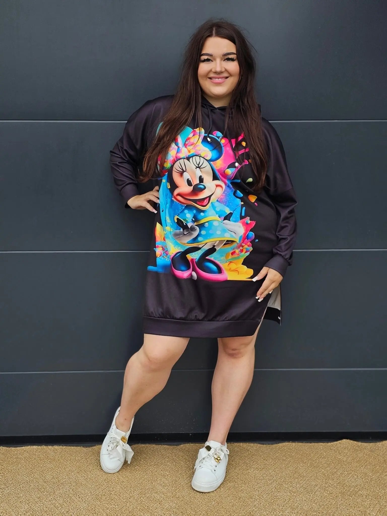 Damska bluza oversize z nadrukiem Stylowa XL