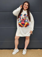 Damska bluza oversize z nadrukiem Stylowa XL