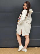 Damska bluza oversize z nadrukiem Stylowa XL