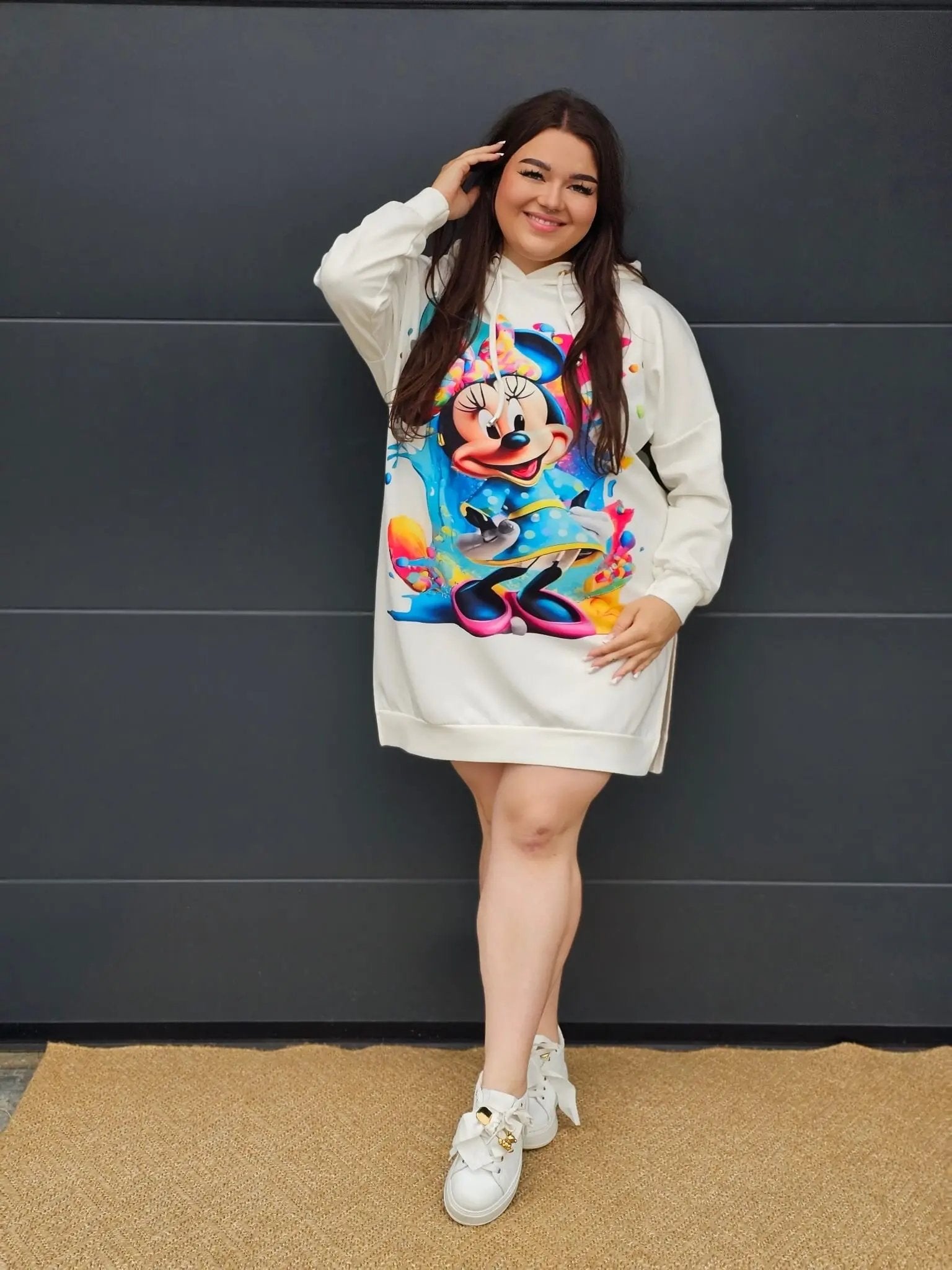 Damska bluza oversize z nadrukiem Stylowa XL