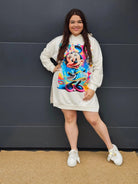 Damska bluza oversize z nadrukiem Stylowa XL