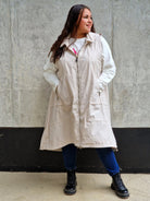 Długa kamizelka z kapturem Stylowa XL