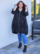 Długa parka z obszernymi kieszeniami Stylowa XL