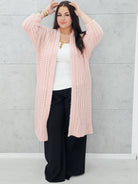 Długi kardigan plus size – modny, ciepły i wygodny sweter dla każdej kobiety Stylowa XL
