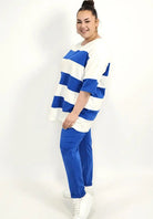 Dres plus size damski – komplet z luźną bluzką i wygodnymi spodniami Stylowa XL