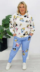 Dres, który łączy komfort i radość! -  spodnie niebieskie Stylowa XL