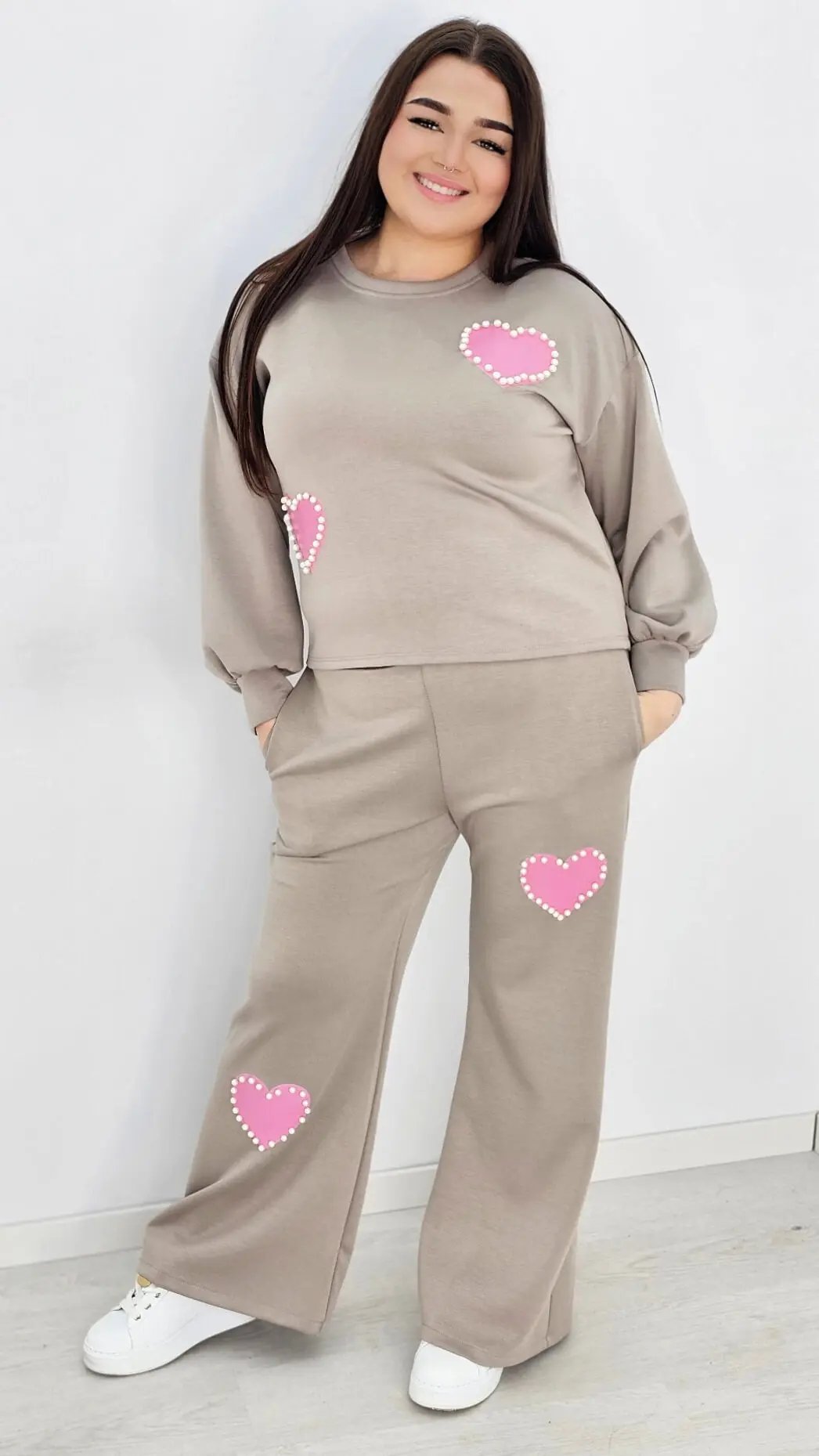 Dresy premium z perłowymi zdobieniami - fango Stylowa XL