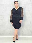 Elegancka Sukienka z Drapieżnym Akcentem Stylowa XL