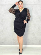 Elegancka Sukienka z Drapieżnym Akcentem Stylowa XL