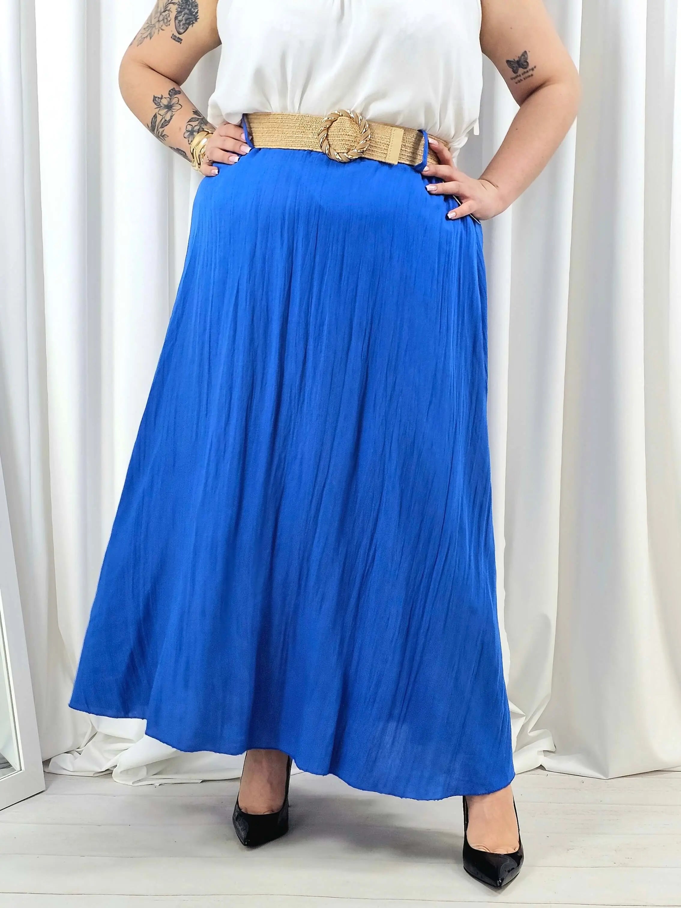 Elegancka i wygodna spódnica midi- kilka kolorów Stylowa XL