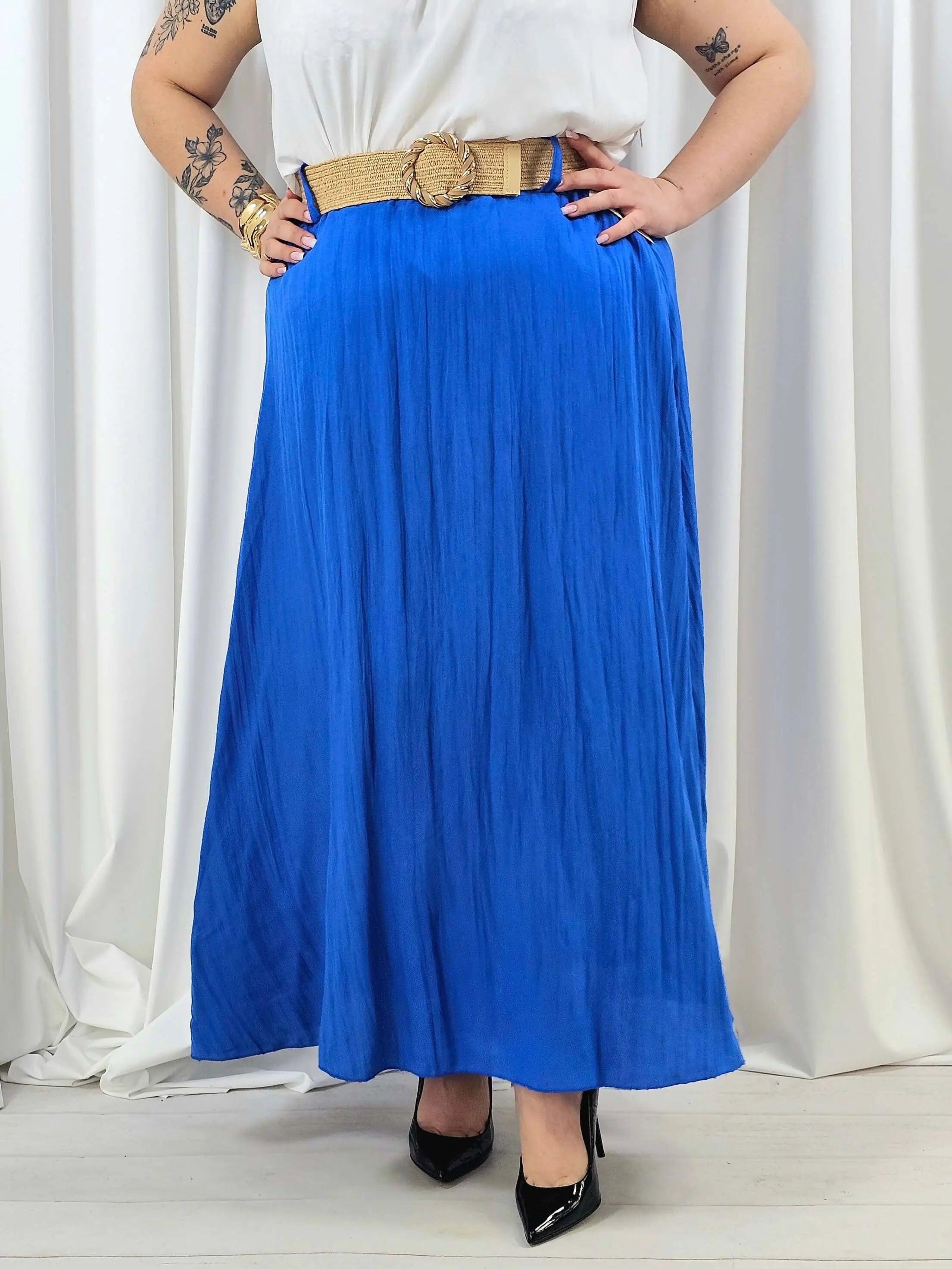 Elegancka i wygodna spódnica midi- kilka kolorów Stylowa XL