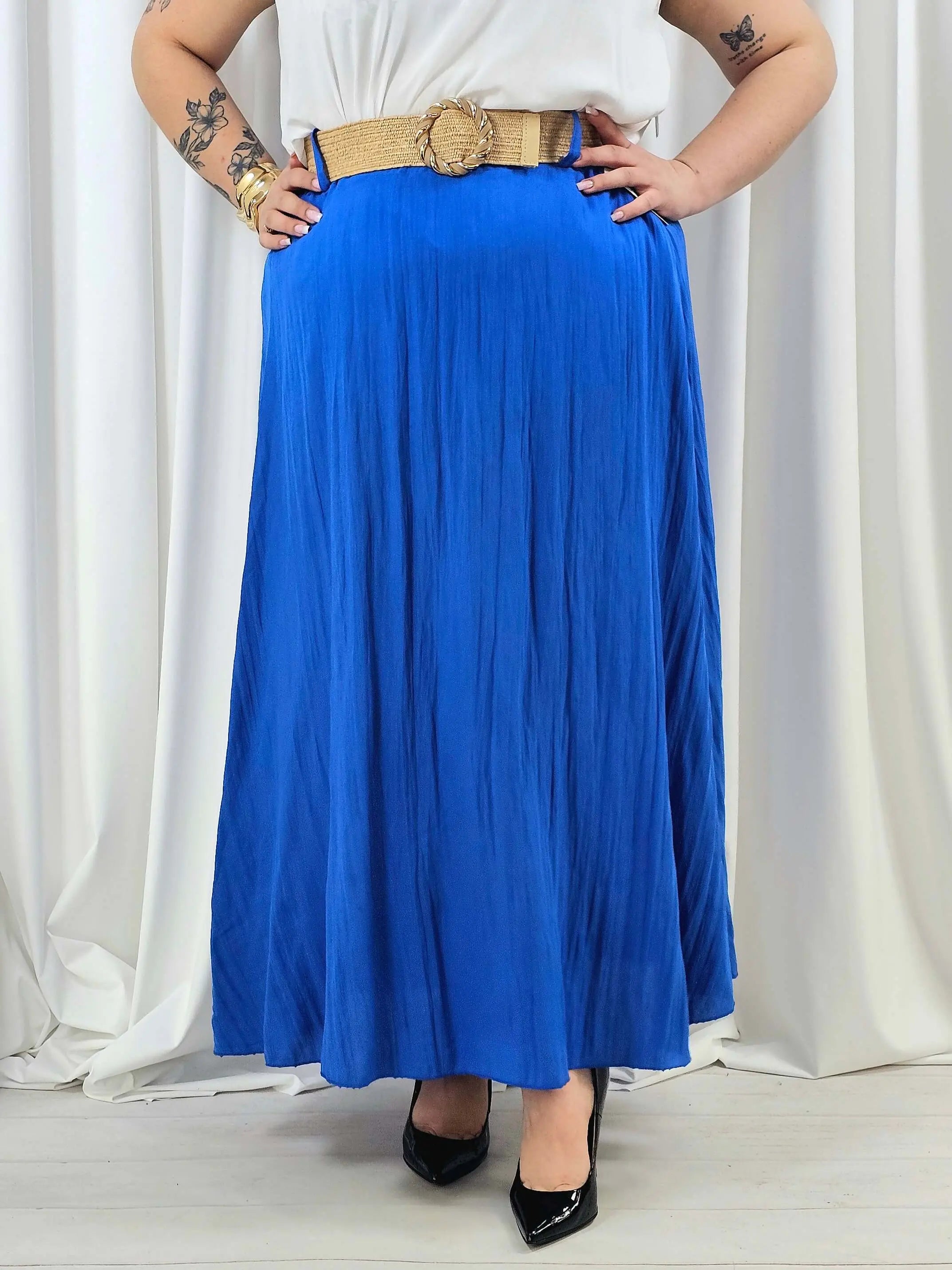 Elegancka i wygodna spódnica midi- kilka kolorów Stylowa XL