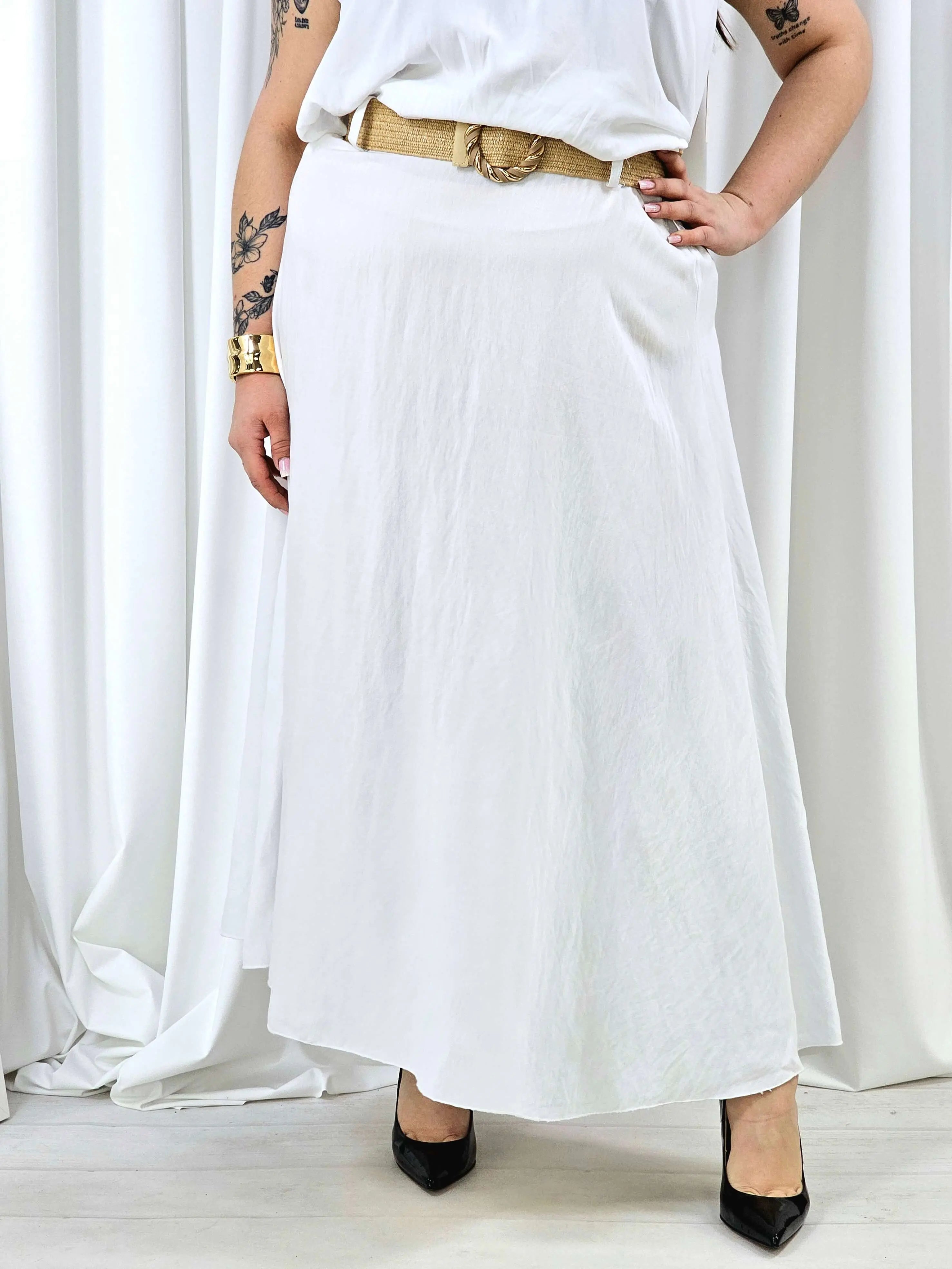 Elegancka i wygodna spódnica midi- kilka kolorów Stylowa XL