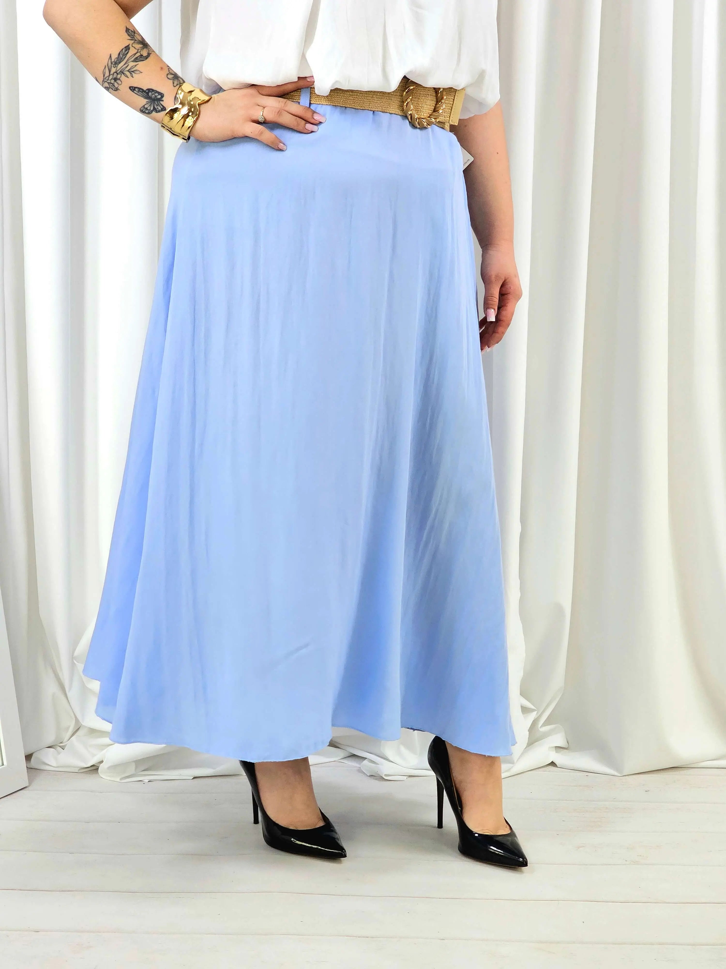 Elegancka i wygodna spódnica midi- kilka kolorów Stylowa XL