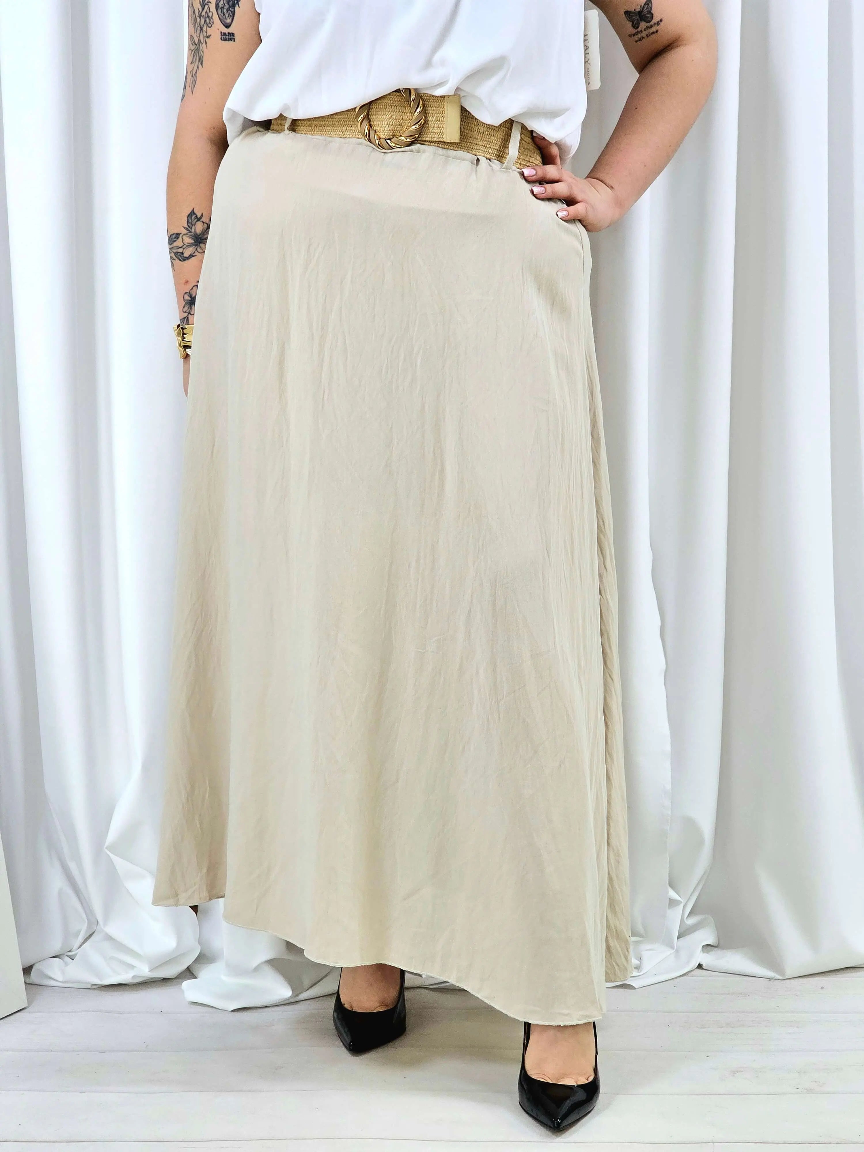 Elegancka i wygodna spódnica midi- kilka kolorów Stylowa XL