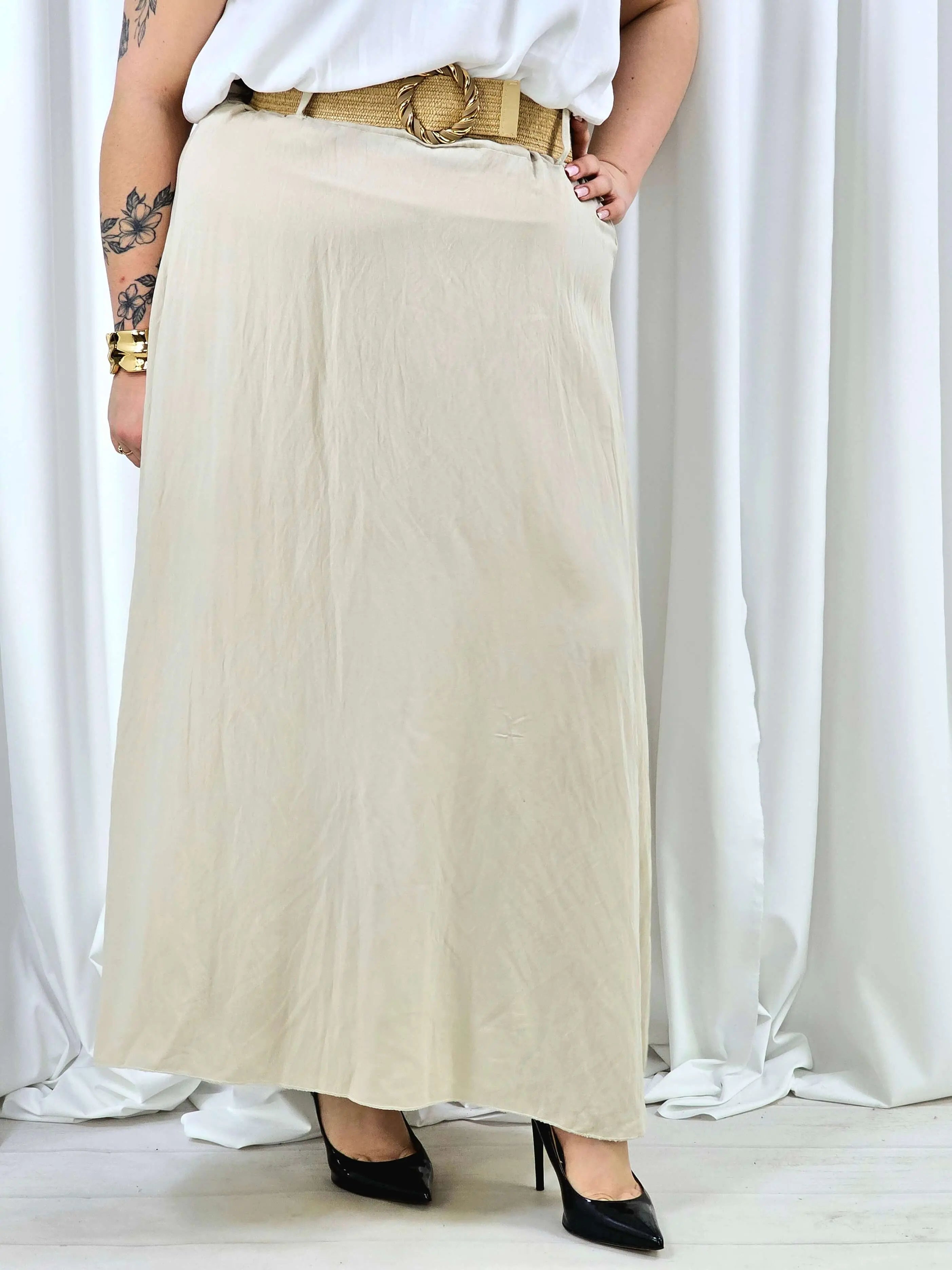 Elegancka i wygodna spódnica midi- kilka kolorów Stylowa XL