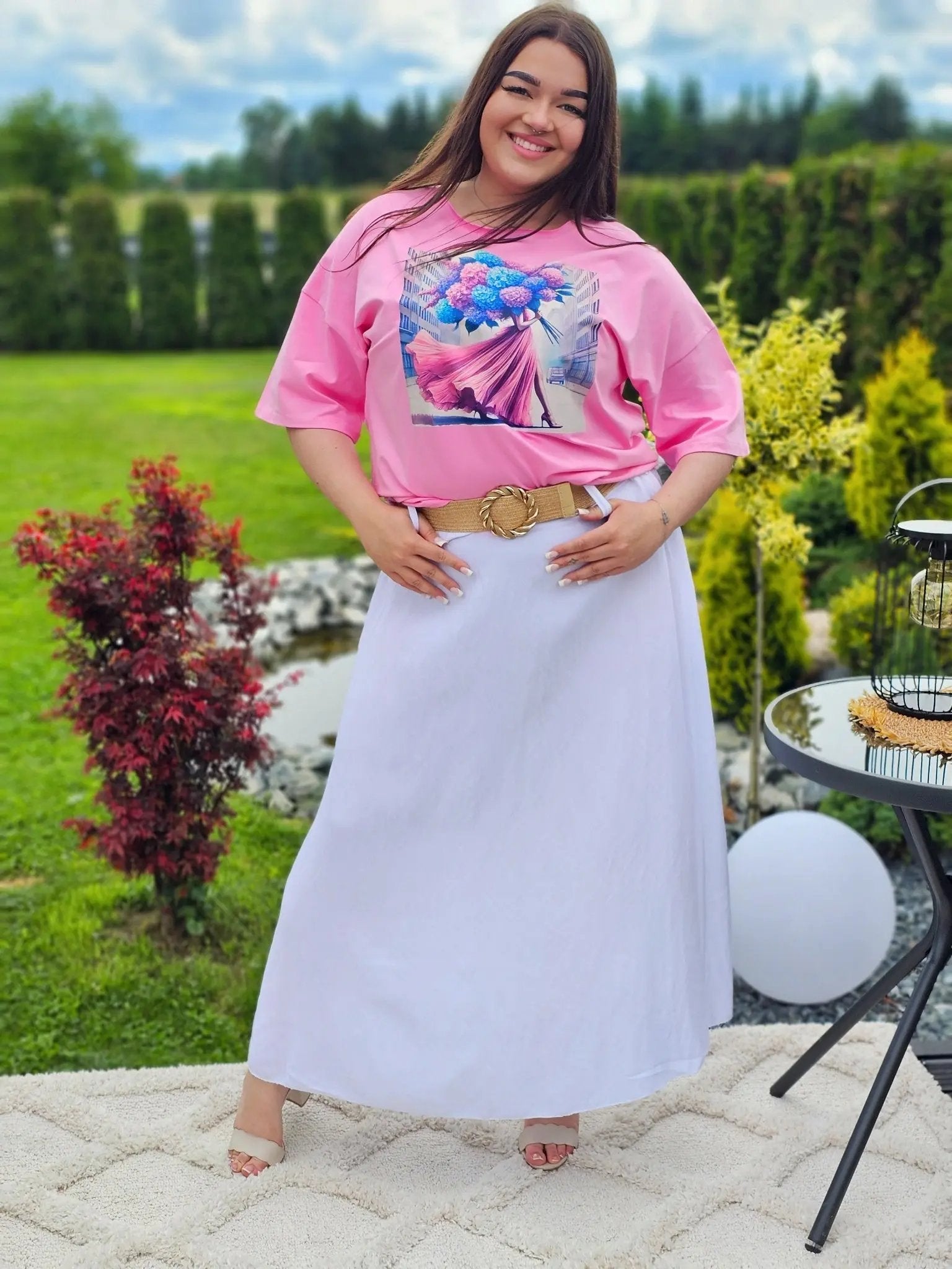 Elegancka i wygodna spódnica midi- kilka kolorów Stylowa XL