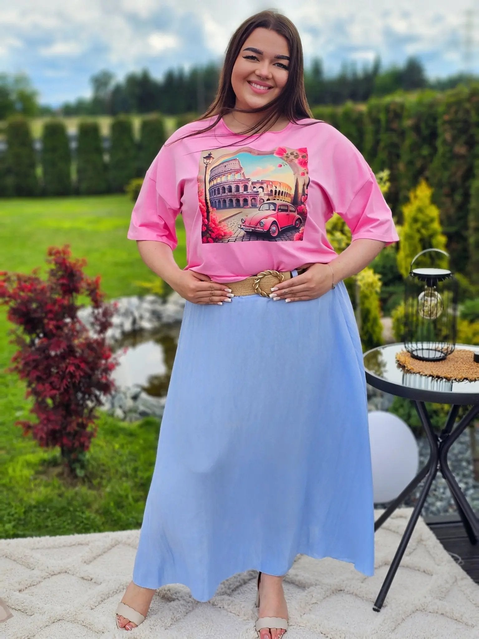 Elegancka i wygodna spódnica midi- kilka kolorów Stylowa XL