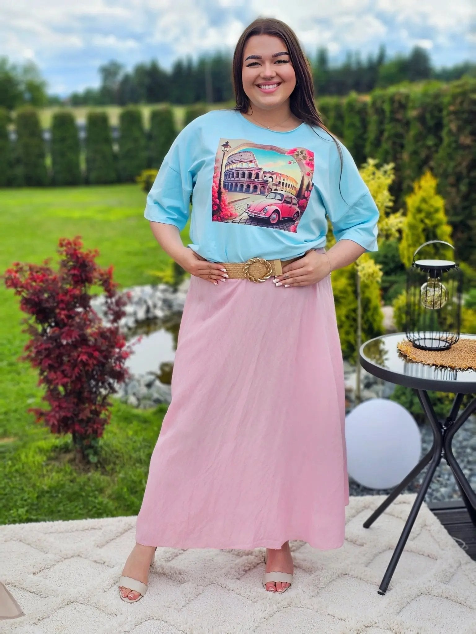 Elegancka i wygodna spódnica midi- kilka kolorów Stylowa XL