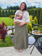 Elegancka i wygodna spódnica midi- kilka kolorów Stylowa XL