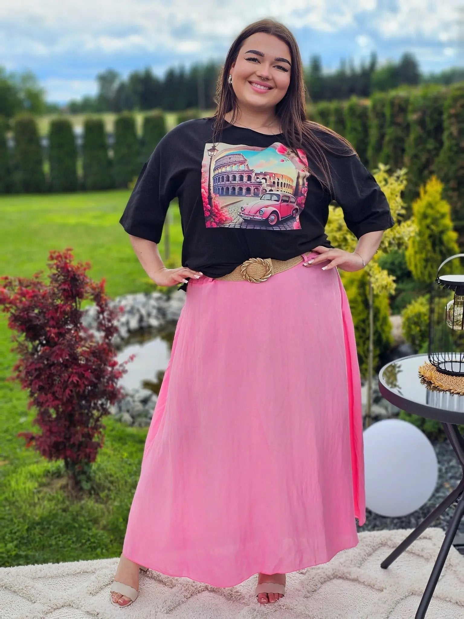 Elegancka i wygodna spódnica midi- kilka kolorów Stylowa XL