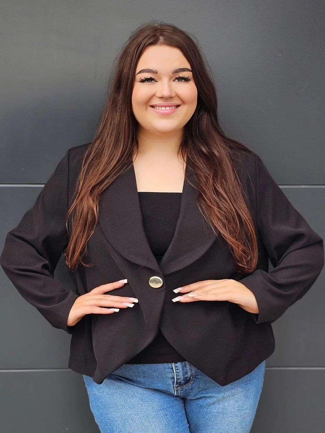 Elegancka marynarka plus size Stylowa XL