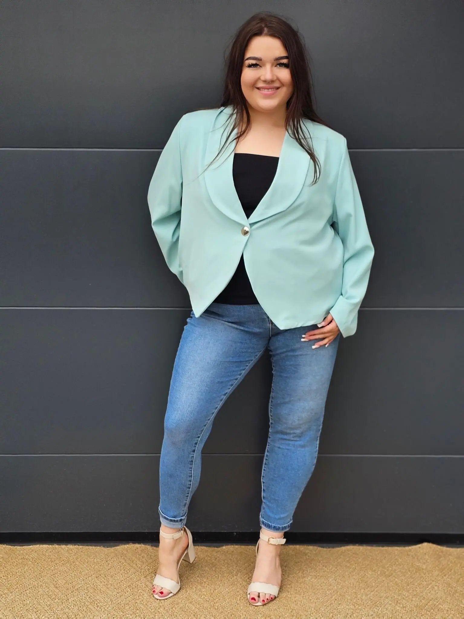 Elegancka marynarka plus size Stylowa XL