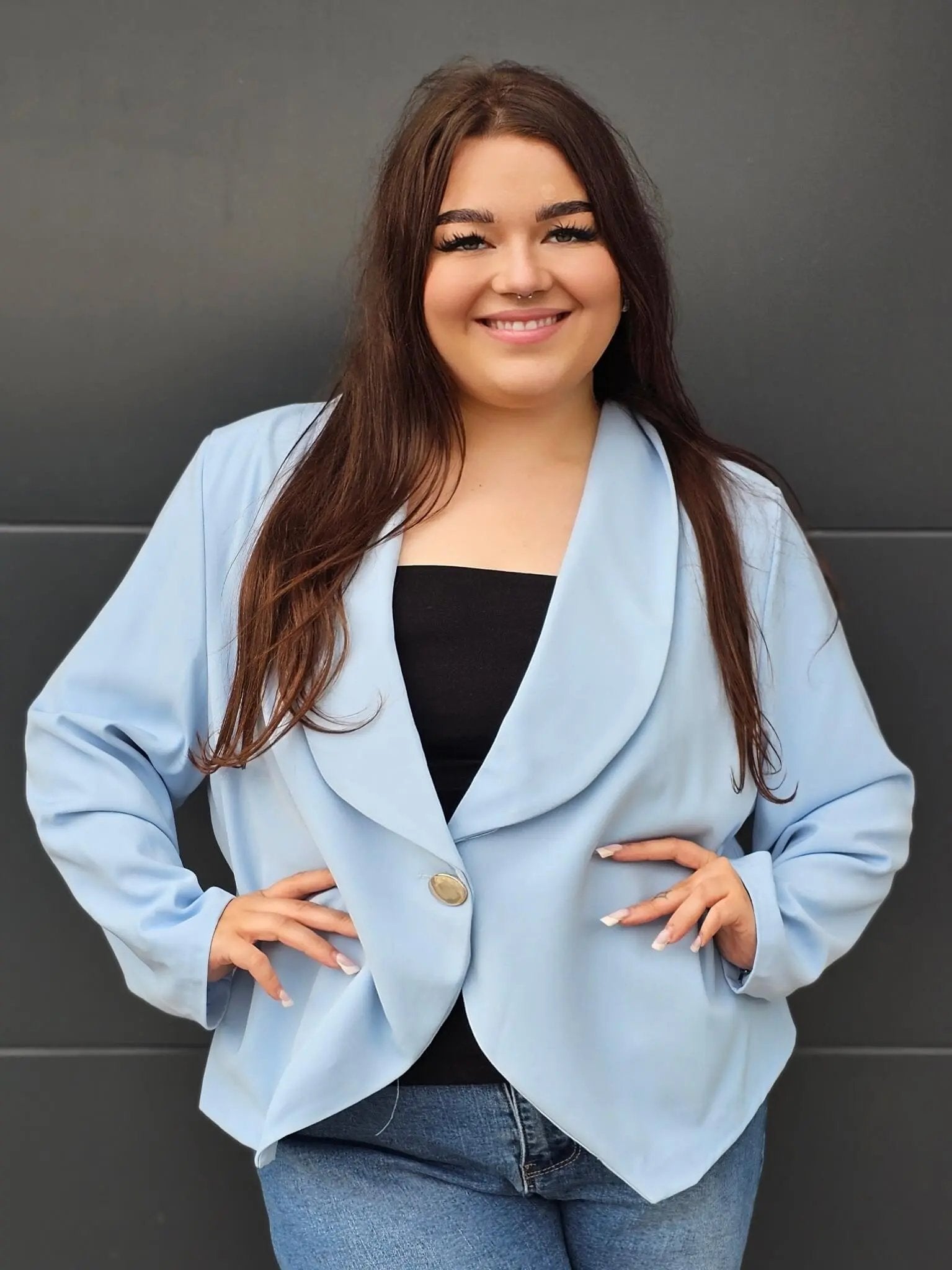 Elegancka marynarka plus size Stylowa XL