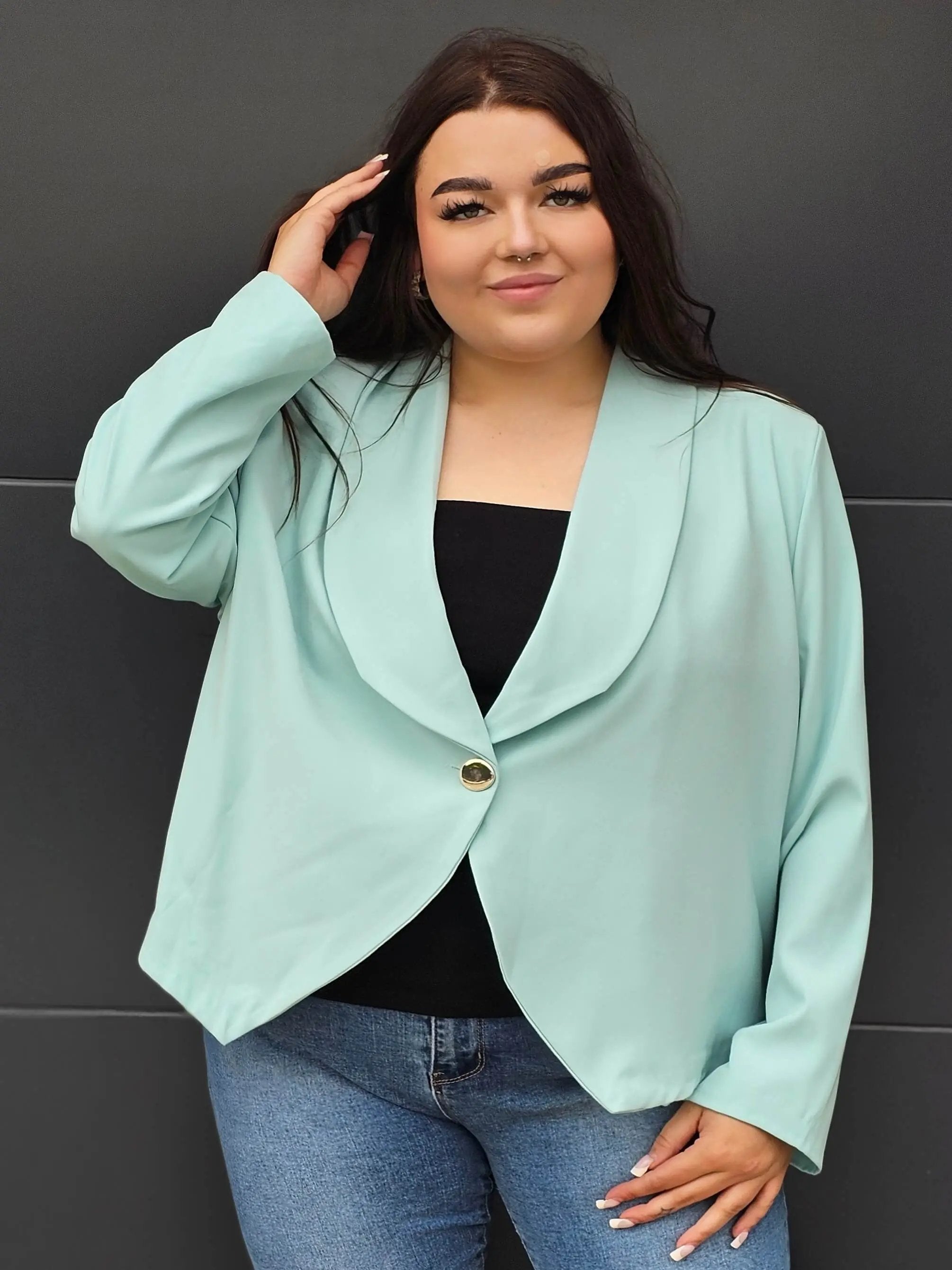 Elegancka marynarka plus size Stylowa XL