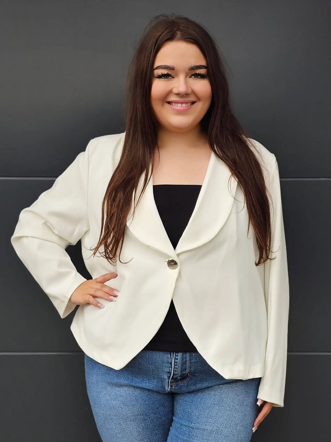 Elegancka marynarka plus size Stylowa XL