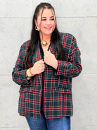 Elegancka marynarka plus size w kratę  – stylowa propozycja Stylowa XL Stylowa XL