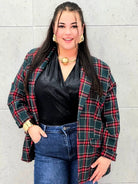 Elegancka marynarka plus size w kratę  – stylowa propozycja Stylowa XL Stylowa XL