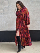 Elegancka sukienka maxi z wiązaniem w talii. Stylowa XL