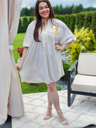 Elegancka tunika z wyjątkowym wykończeniem Stylowa XL