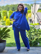 Elegancki prążkowy  komplet Stylowa XL