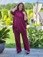 Elegancki prążkowy  komplet Stylowa XL