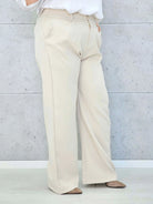 Eleganckie spodnie plus size z szeroką nogawką – Stylowa klasyka XXL Stylowa XL