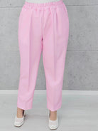 Eleganckie spodnie z gumką w pasie Stylowa XL