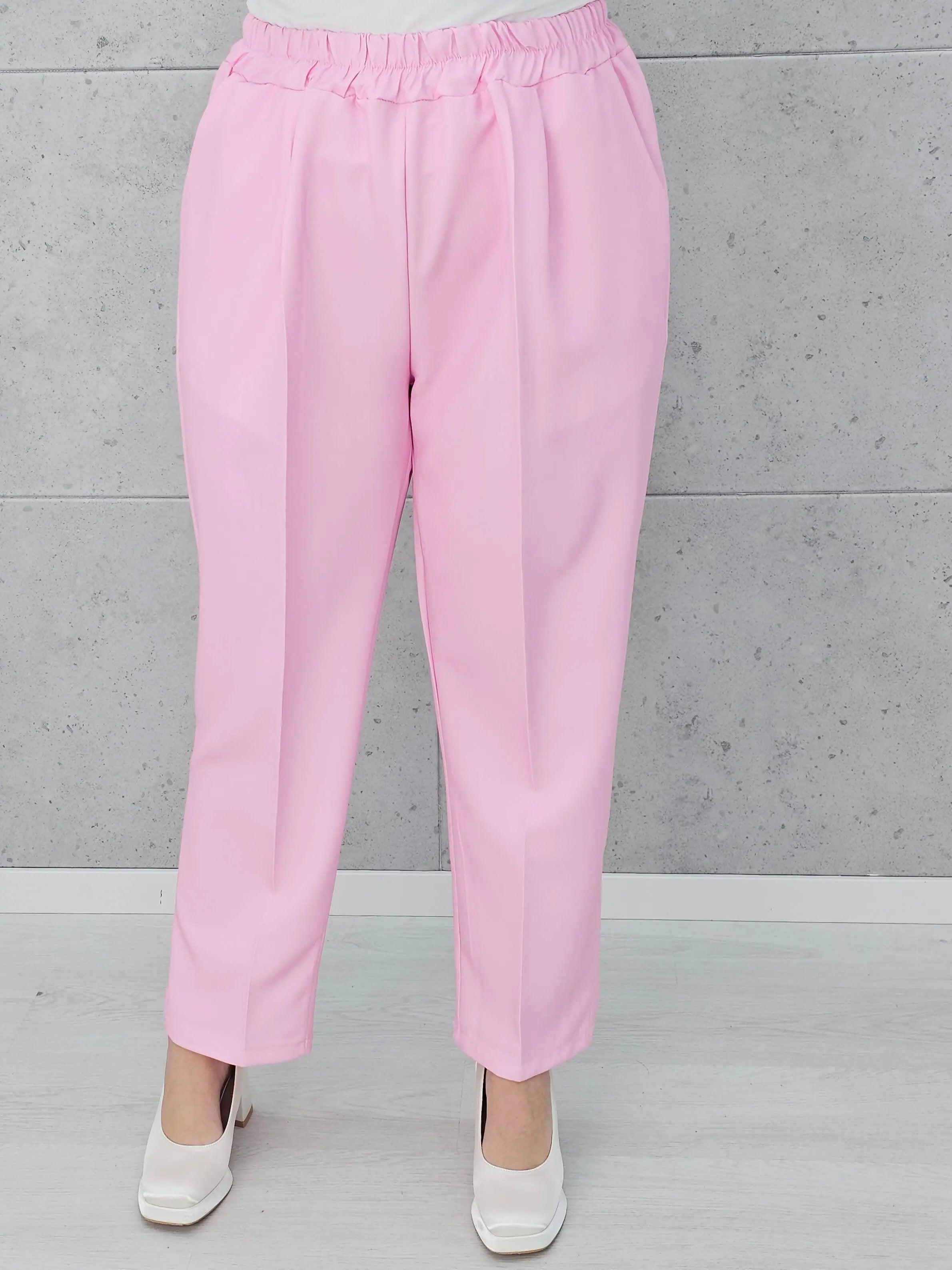 Eleganckie spodnie z gumką w pasie Stylowa XL