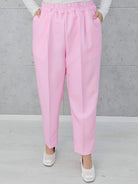 Eleganckie spodnie z gumką w pasie Stylowa XL