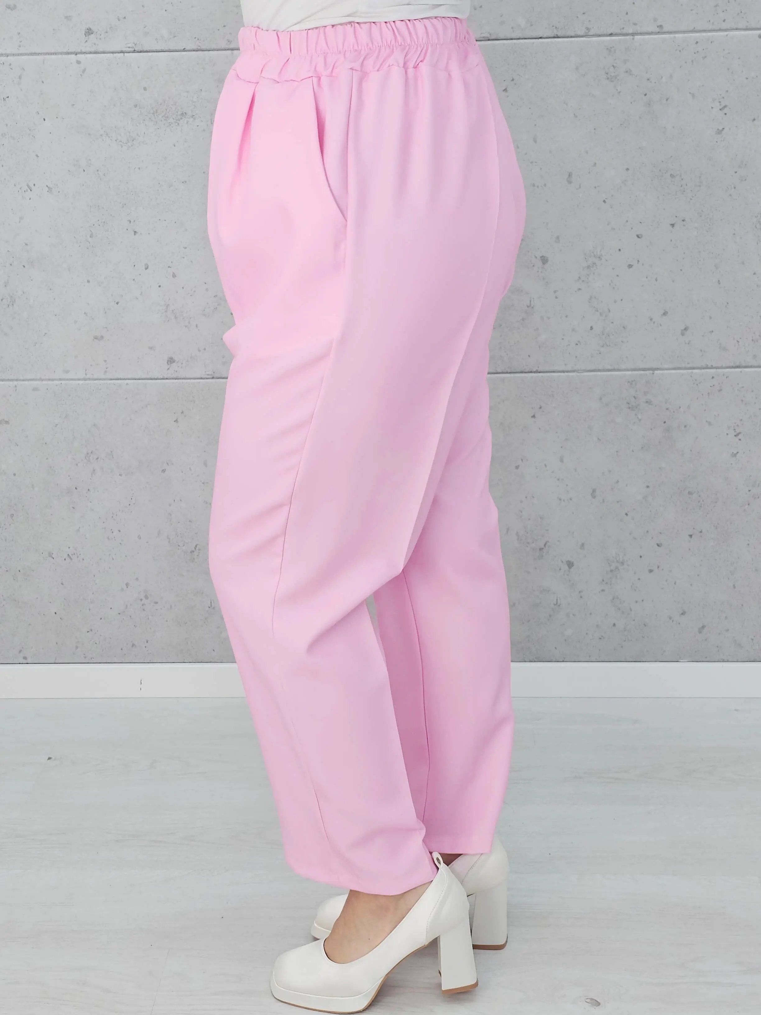 Eleganckie spodnie z gumką w pasie Stylowa XL