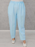 Eleganckie spodnie z gumką w pasie Stylowa XL