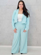 Garnitur „Elegance Bloom” z krótką marynarką Stylowa XL