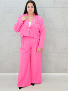 Garnitur „Elegance Bloom” z krótką marynarką Stylowa XL