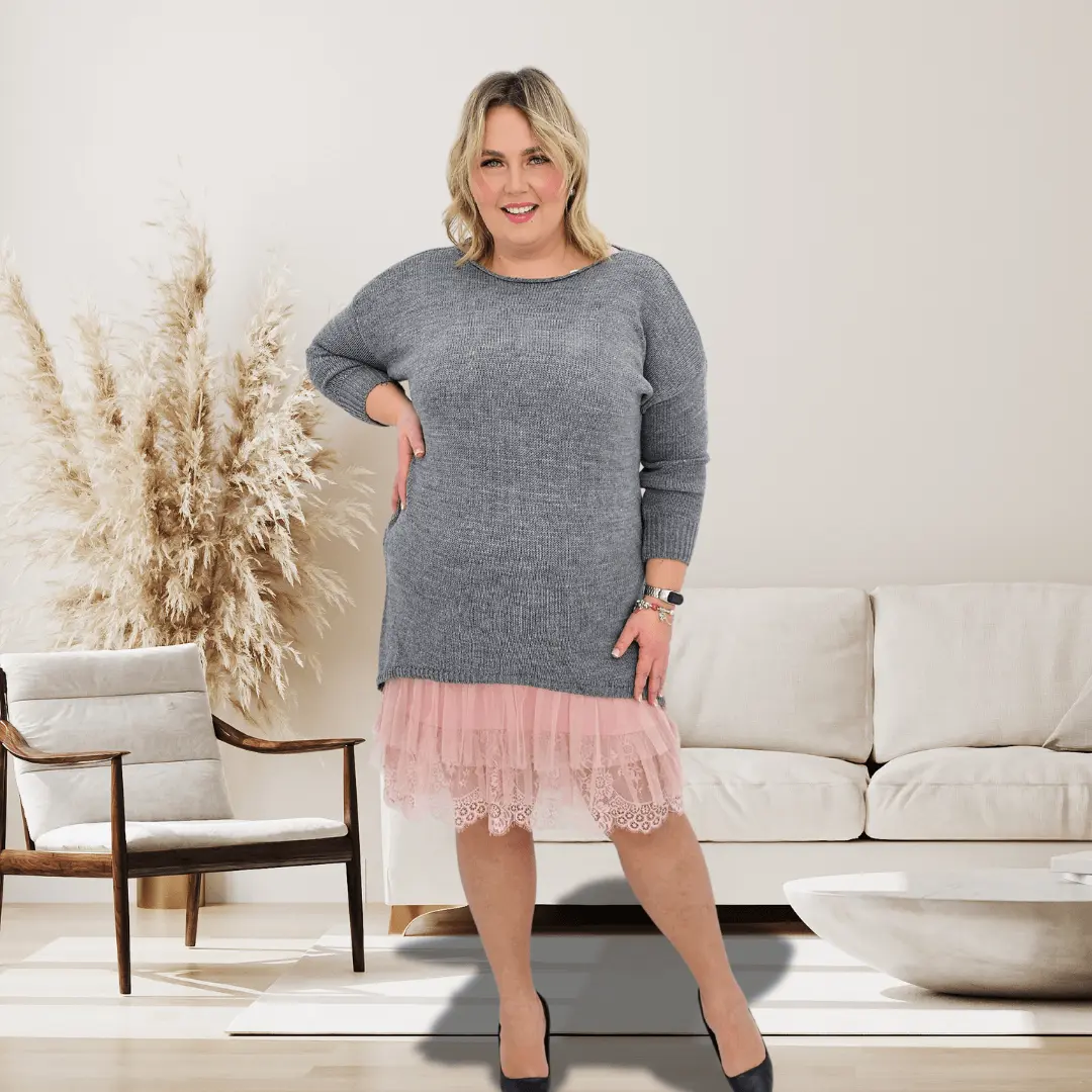 Halka z falbankami, super model do przedłużenia sukienek , koszul czy sweterków. Stylowa XL