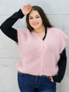 Kamizelka StylowaXL plus size z miękkiego moheru – ciepła i puszysta kamizelka plus size Stylowa XL