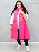 Kamizelka plus size długa z pikowaną górą – kolor i styl na chłodniejsze dni Stylowa XL