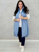 Kamizelka plus size długa z pikowaną górą – kolor i styl na chłodniejsze dni Stylowa XL